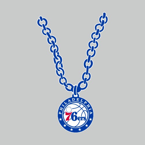 Philadelphia 76ers Necklace logo iron on paper